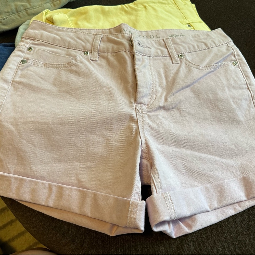 Lilac Liverpool rolled denim jeans size 4